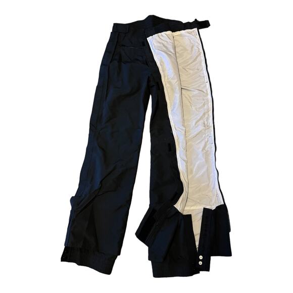 Robert John Bion 11 waterproof black ski pants full side zippers size 34 - Picture 3 of 12